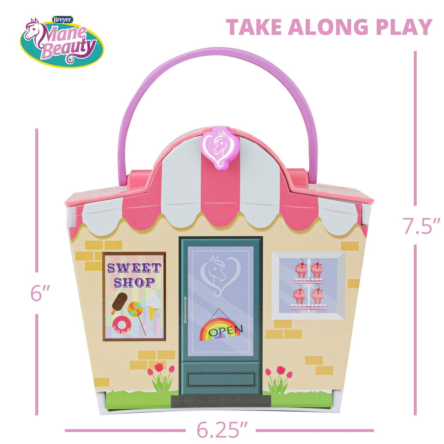 Breyer Horses Mane Beauty Li'l Beauties Playset | Spinkles' Sweet Shop | Model #7432