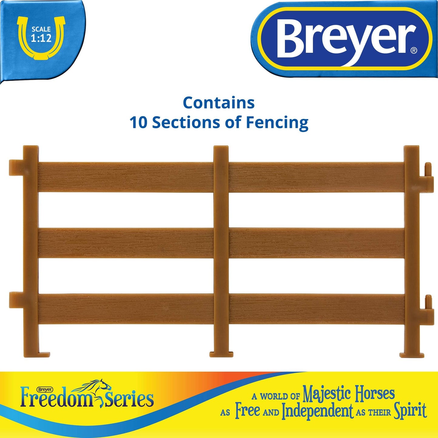 Breyer Freedom Series (Classics) Horse Corral Fencing Accessories Set | 10Piece Accessory Set | 1: 12 Scale (Classics) | Model #61064