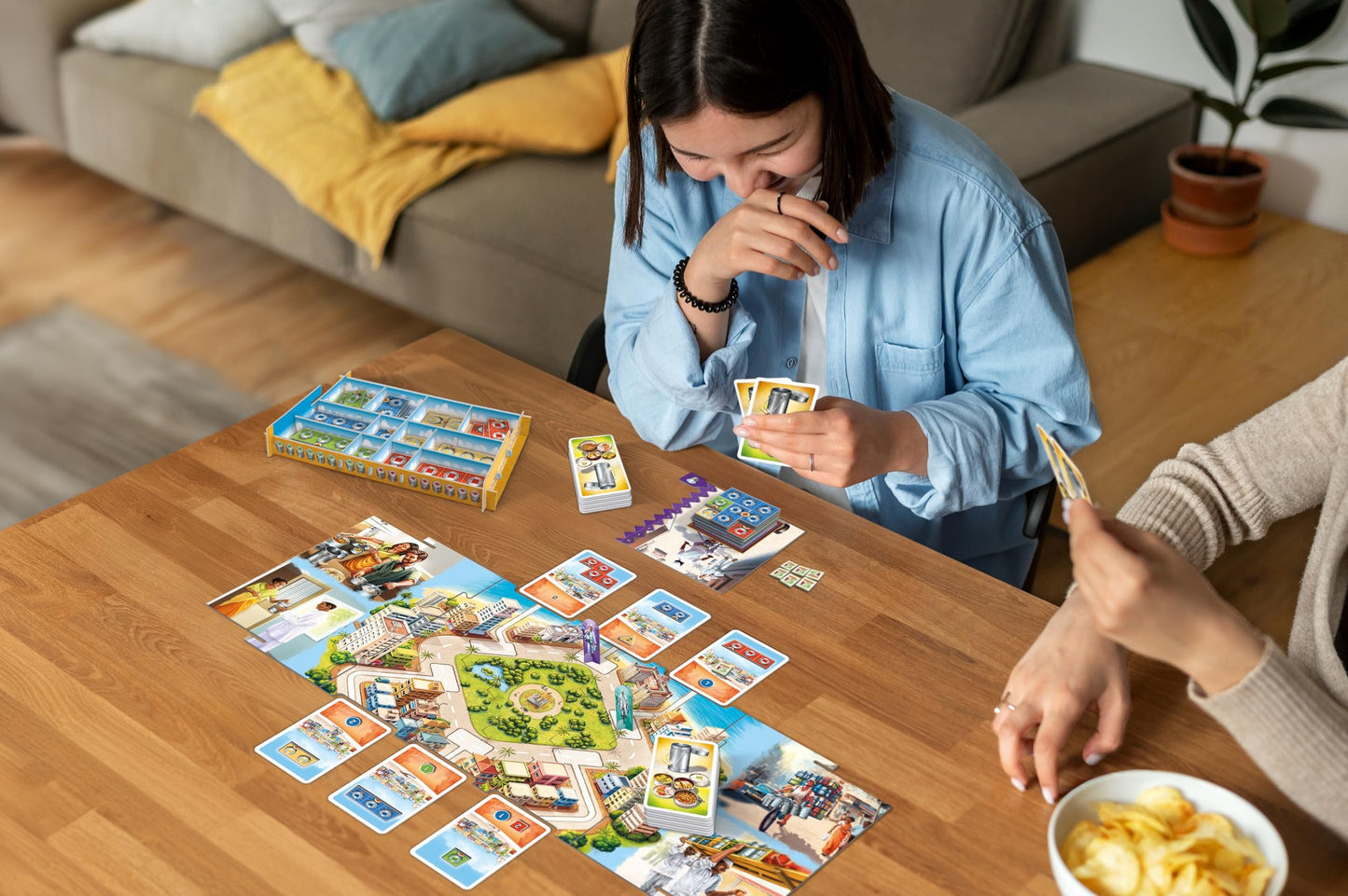 Queen Games Dabba Walla - Mumbai Food Express Strategy Board Game 2-4 Players, Family Board Game