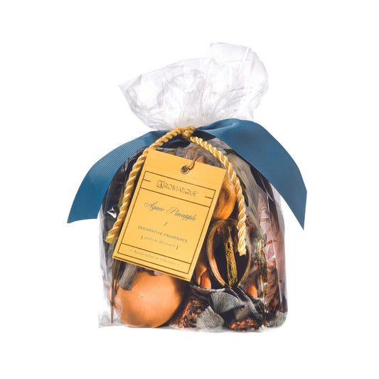Aromatique Agave Pineapple Scented Potpourri Bag 8oz - Decorative Home Fragrance Sachet Dried Flowers, Long Lasting Room Air Freshener Deodorizer Perfect Fall Decoration or Catchall Bowl Filler Decor