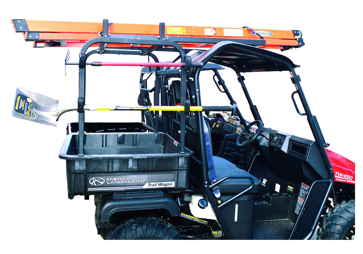 Great Day Implement Holders Kit - Intended for Tractor Tool Tray or UTV Multi-Fit Rear Utility Rack, TTIH402, Black