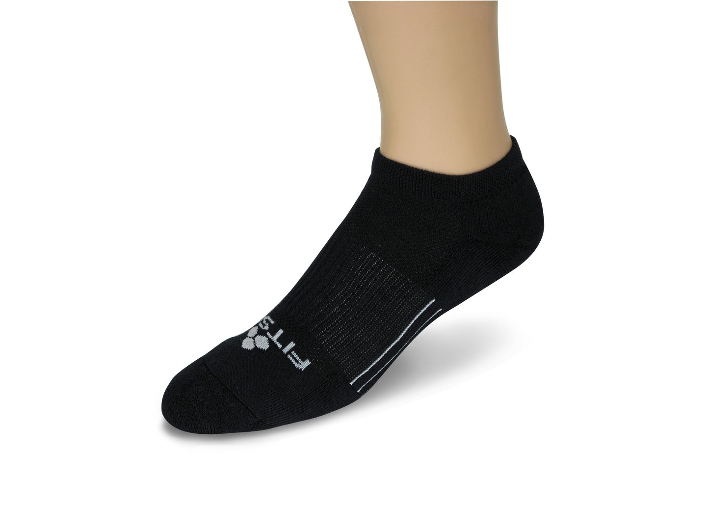 Fitsok CF2 Cushion Low Cut Sock, 3-Pack (White, Large)