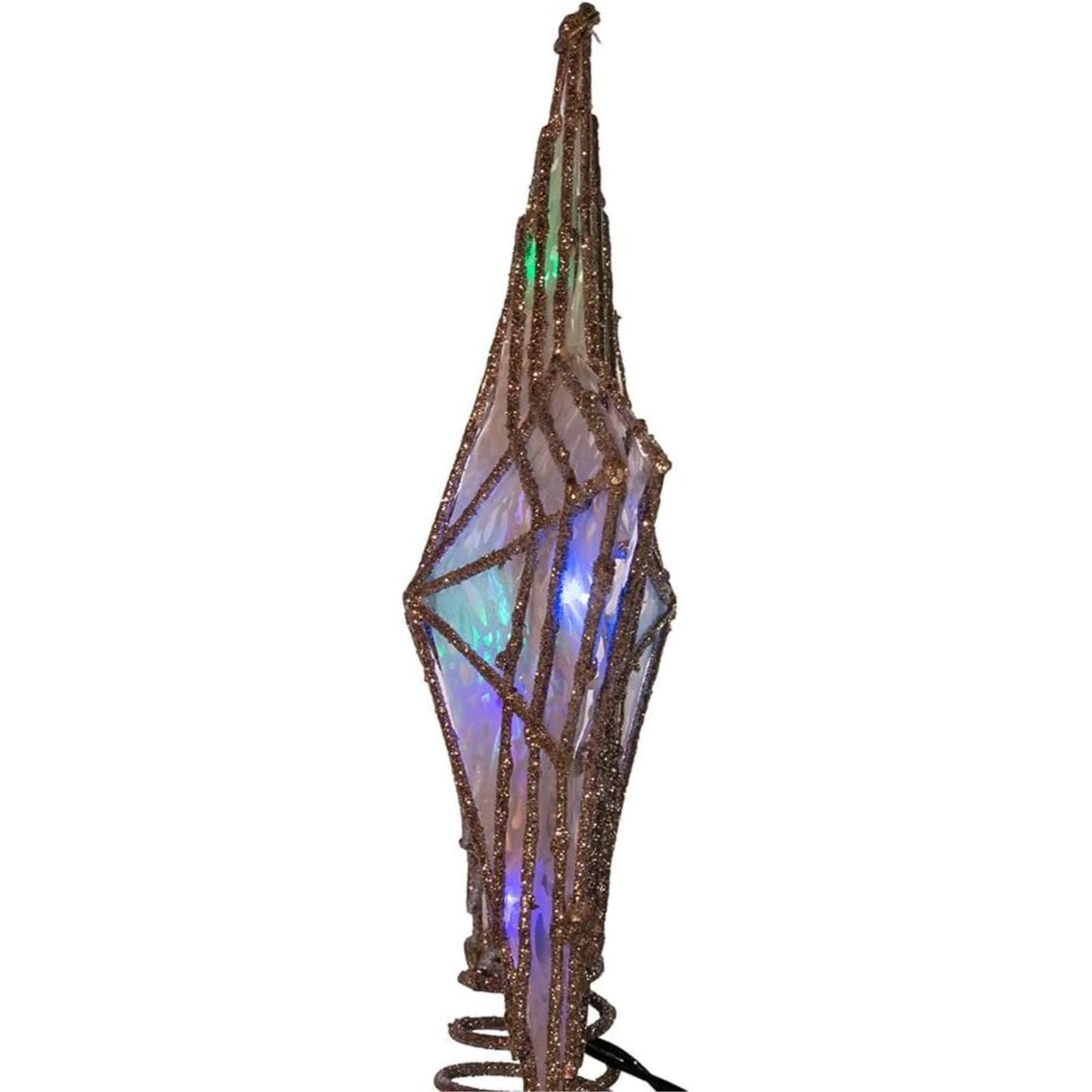 Kurt Adler UL 10-Light LED Color-Changing Star Treetop