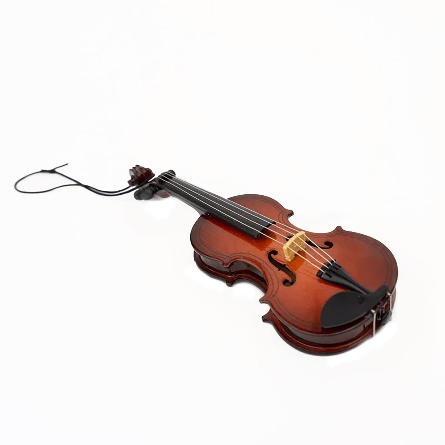 Broadway Gifts 5 Inch Brown Wood Violin Ornament Decoration