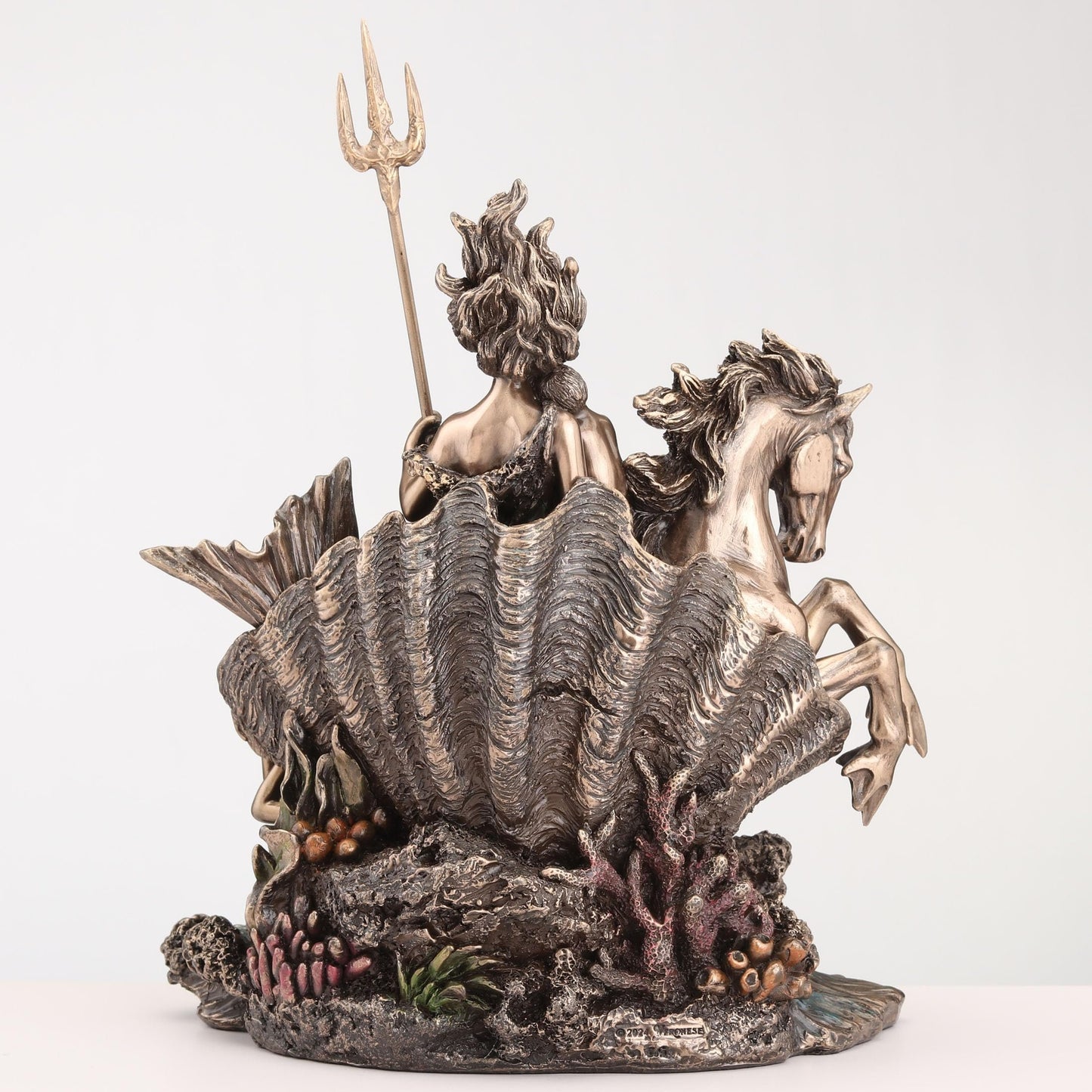 Veronese Design 9 5/8 Inch Amphitrite The Greek Goddess of The Sea Cold Cast Resin Bronze Finish Sculpture