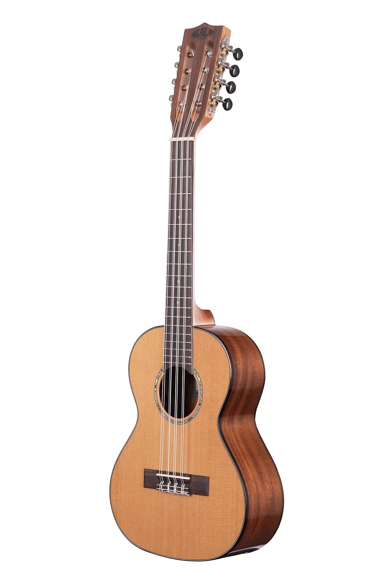 Kala Brand Music Co. Gloss Solid Cedar Top Acacia, 8-String Ukulele, Natural, Tenor (KA-SCAC-T8)