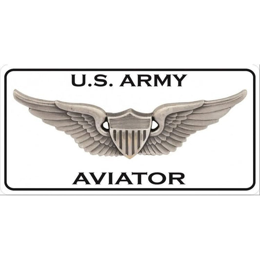U.S. Army Aviator Wings Photo License Plate