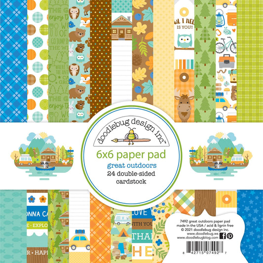 Doodlebug Great Outdoors 6" x 6" Paper Pad