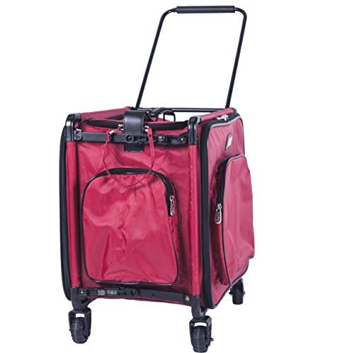 Tutto Serger Tote on Wheels (Cherry Red, 17")