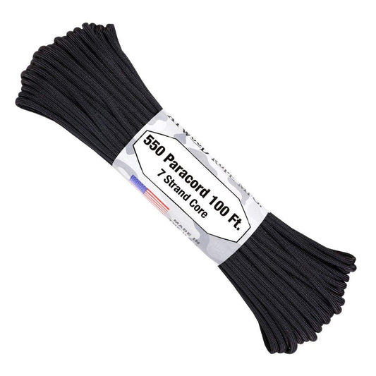 Atwood Rope 550 Paracord 100ft Black