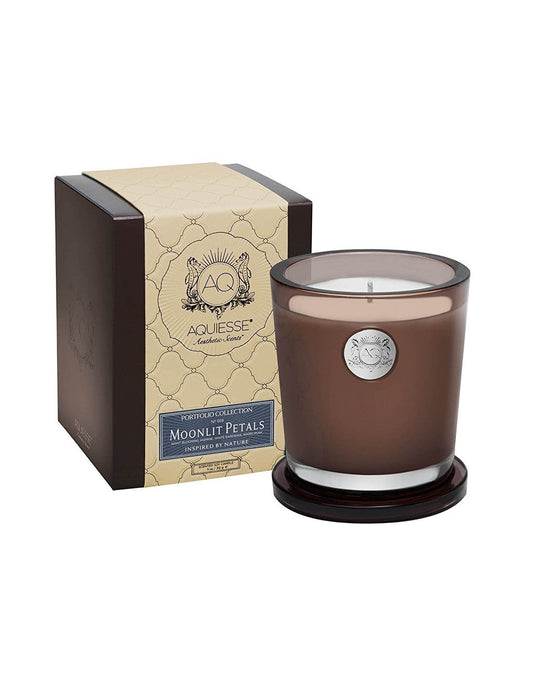 Aquiesse Fine Scented Large Candle in Box (Large Moonlit Petals)
