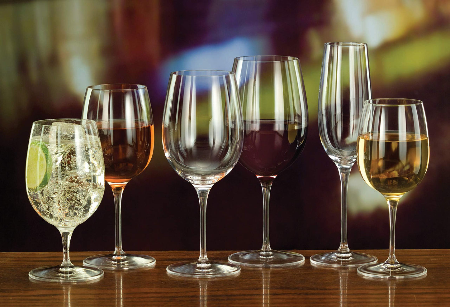 Luigi Bormioli Palace 8 oz Flute for Sparkling Wine/Champagne/Prosecco/Cava/Lambrusco Glasses (Set Of 6) : Ultra Clear Glass, Laser Cut Rim, Lead-Free, Elegant Drinking Glassware