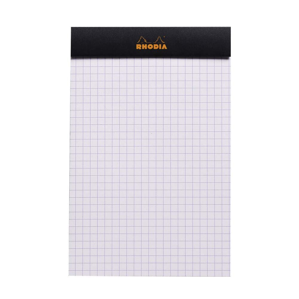 Rhodia Stapleboundパッドno。18 – a4 (8.25 X 11.75インチ)、グラフ、ブラック