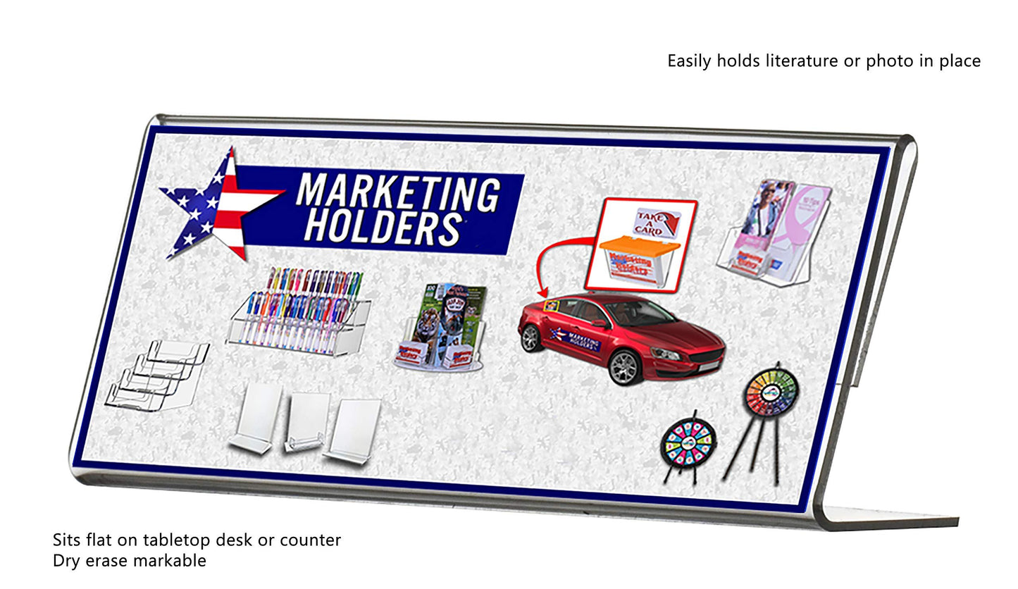 Marketing Holders Table Tent Frame Premium Clear Acrylic Frame Small Coupon Display