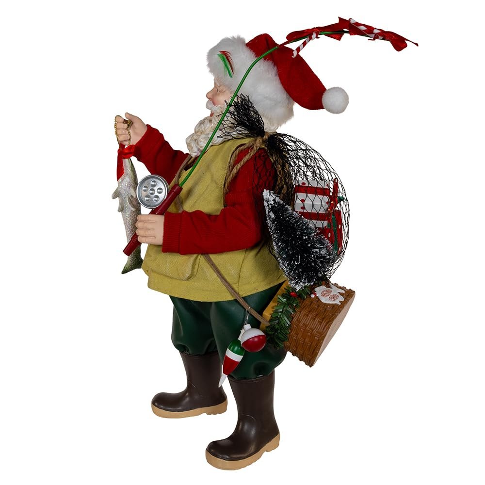 Kurt Adler 10.5-inch Fabriché™ Fisherman Santa