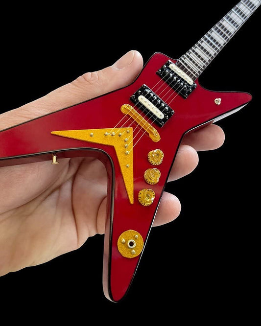 Axe Heaven Classic Dean Vintage Red ML Mini Guitar Officially Licensed, DG-248