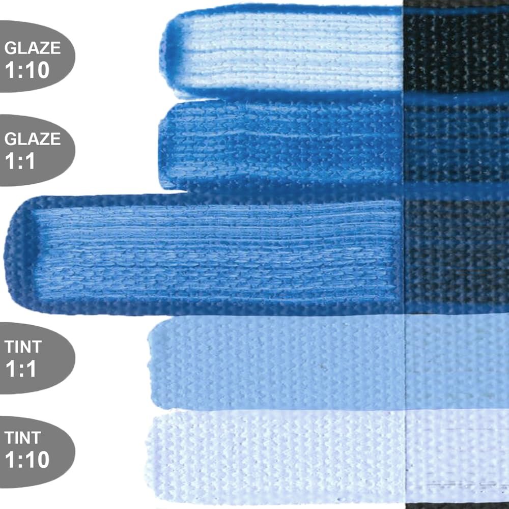 OPEN Slow-Drying Acrylics by GOLDEN, Violet and Blue, Professional Acrylic Paint