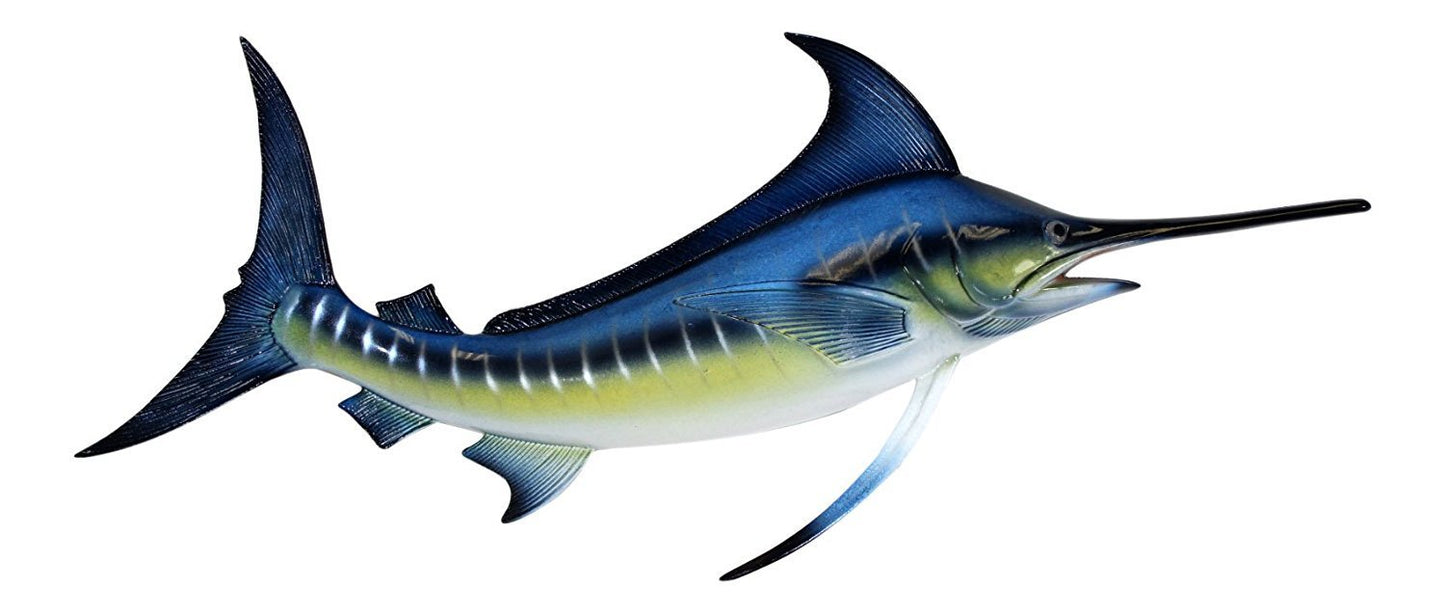 Charlotte International Sport Fishing Big Catch Blue Marlin 18 Inch Resin Wall Decor Plaque