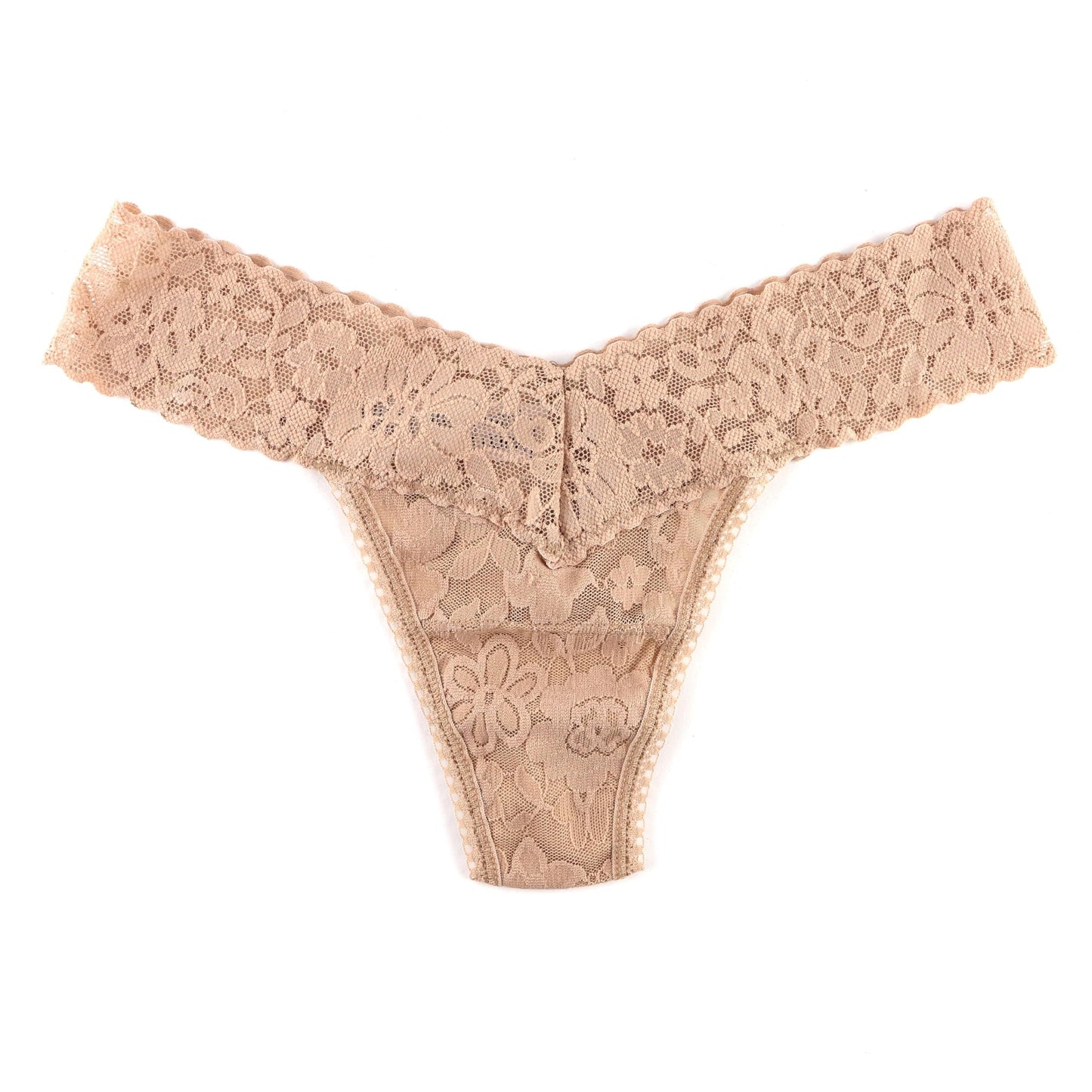 hanky panky - Daily Lace Low Rise Thongs for Women | Lacy Lingerie, Comfortable Underwear | One Size (2-12) | 3 pack