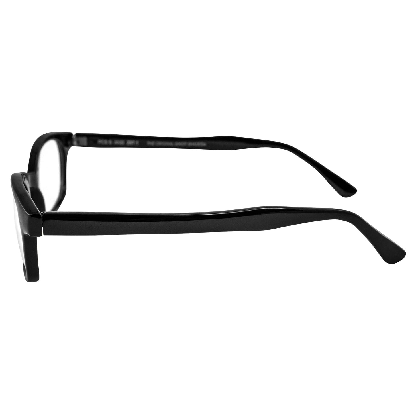 2 Pairs of Pacific Coast Sunglasses X-KD's Biker Sunglasses Black Frames with Clear & Smoke Lenses for Day & Night Protection