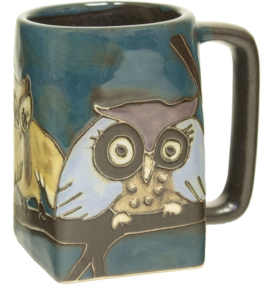Mara Stoneware Mug - Owls on Branch 12 oz.