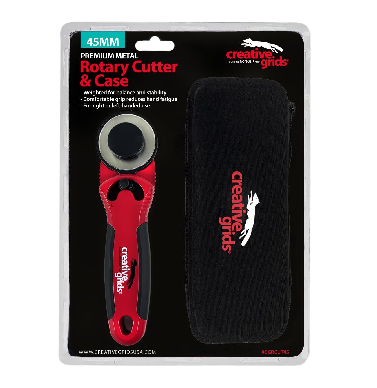 Creative Grids 45mm Rotary Cutter with Case