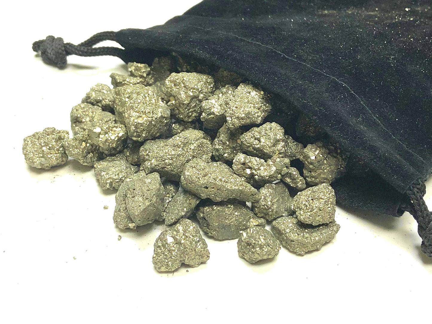 Zentron Crystal Collection: Natural Rough Pyrite Fools Gold 1/2" Pieces (1/2 Pound)