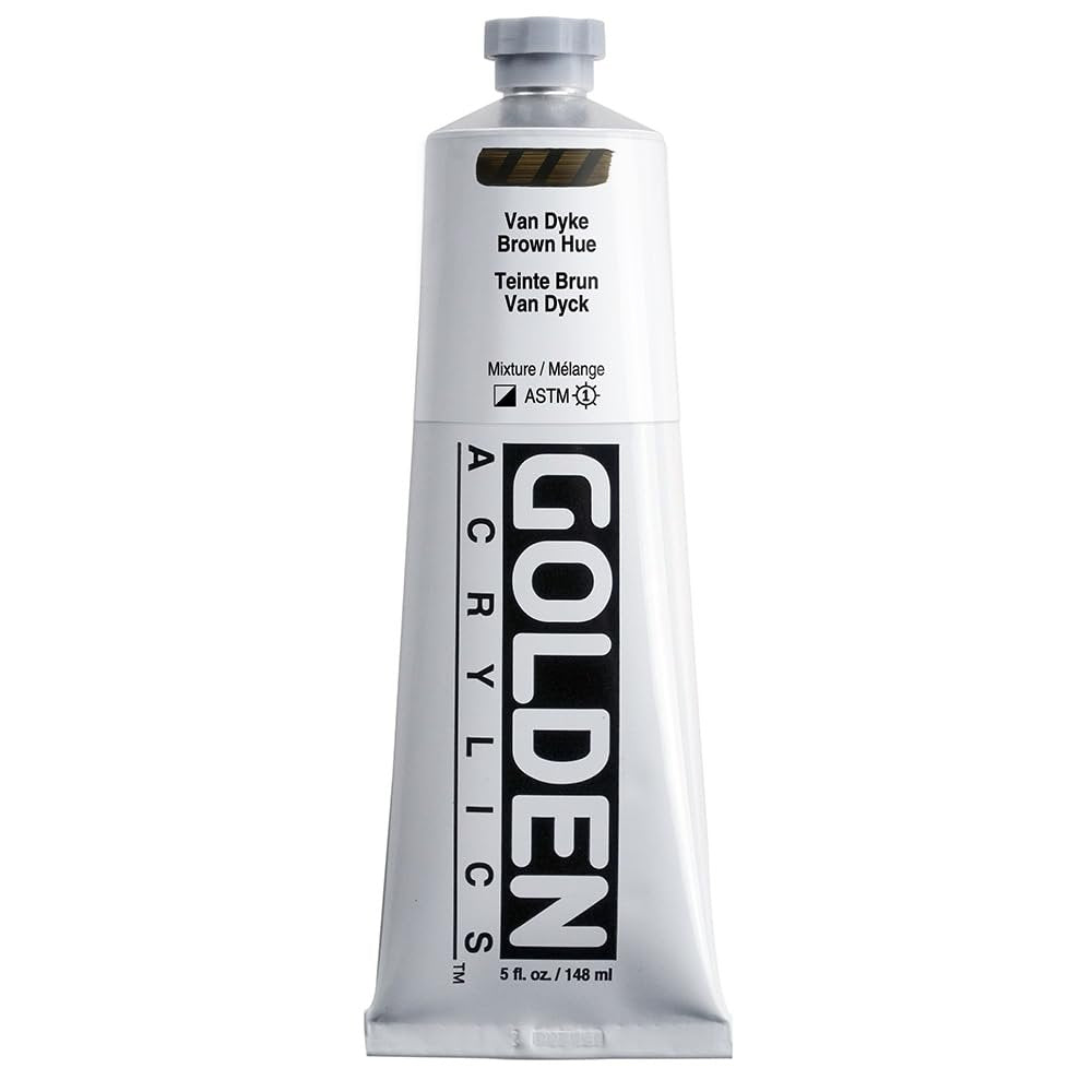 5 Oz Heavy Body Historical Hue Acrylic Paints Color: Vandyke Brown Hue