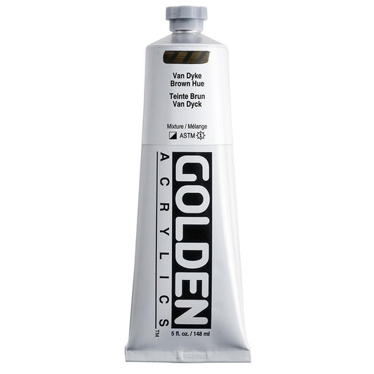 5 Oz Heavy Body Historical Hue Acrylic Paints Color: Vandyke Brown Hue
