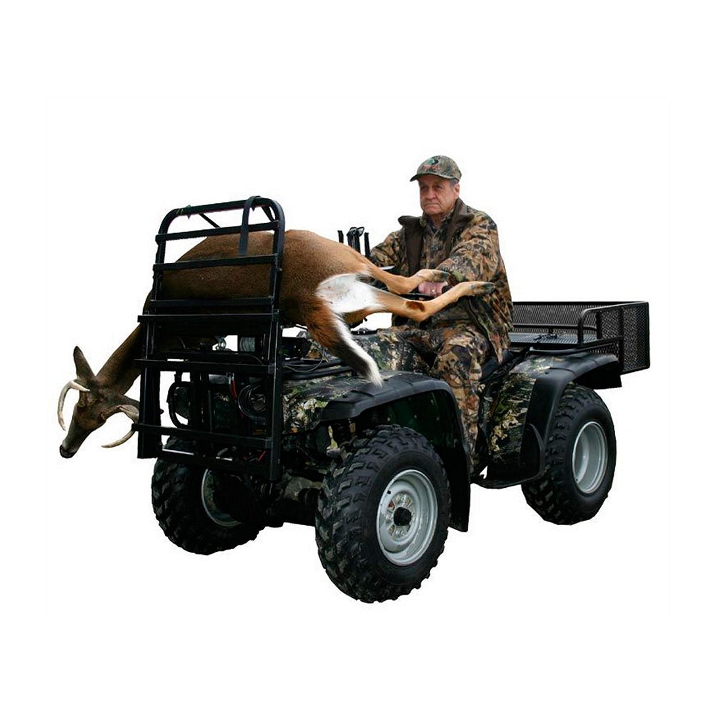 Great Day Custom Cart Front Power Loader 350 lbs Capacity - Aluminium Finish, PL250, Black