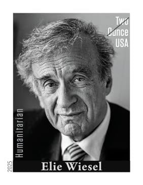 Elie Wiesel 2025 Two Ounce Rate (Sheet of 20) Non-denominated Mail-Use Forever Postage Stamps