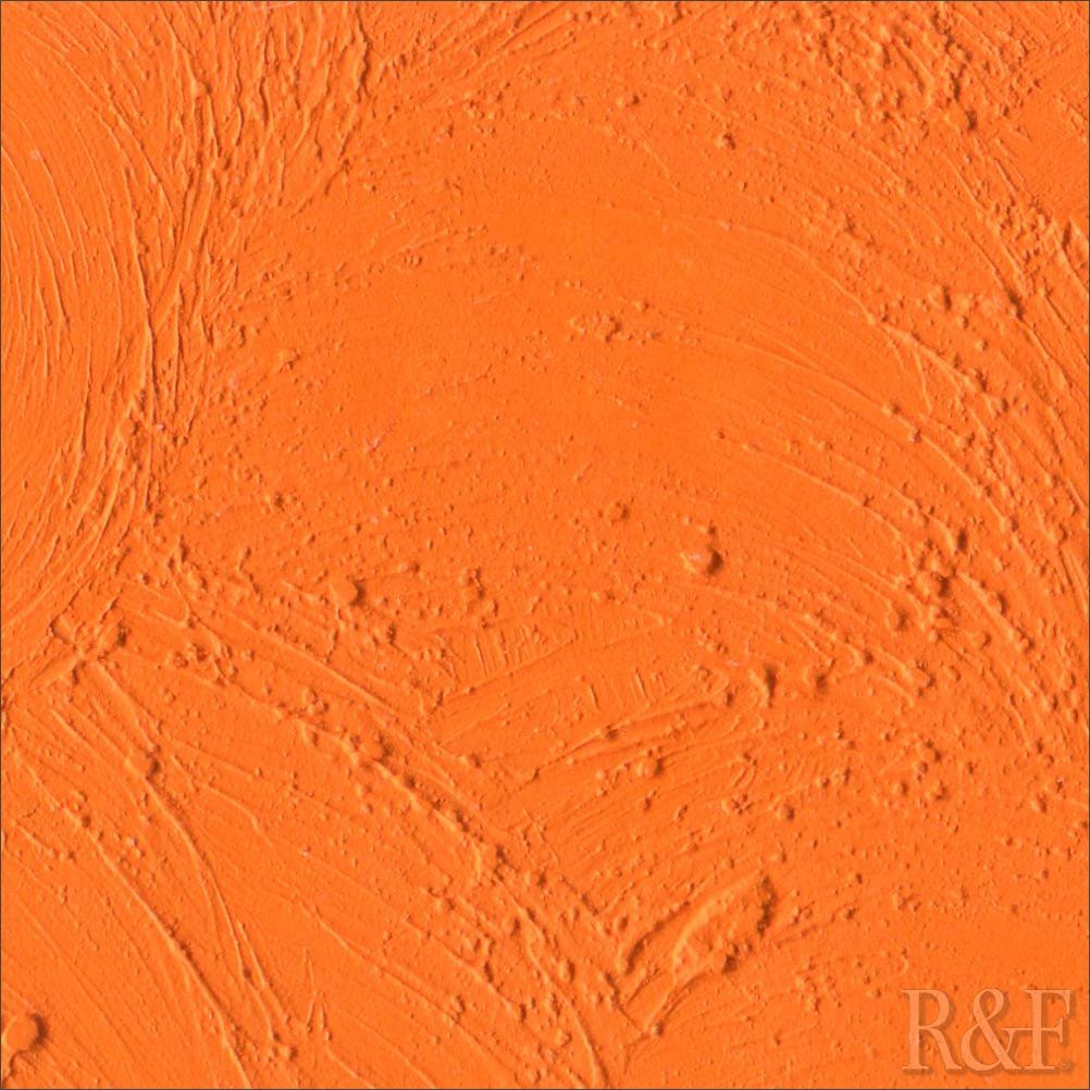 R&F Handmade Paints - Professional Oil Pigment Stick, Cadmium Orange, 100 ml