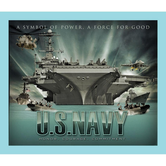 U.S. Navy A Symbol of Power A Force for Good on Fabric Surface Mouse Pad