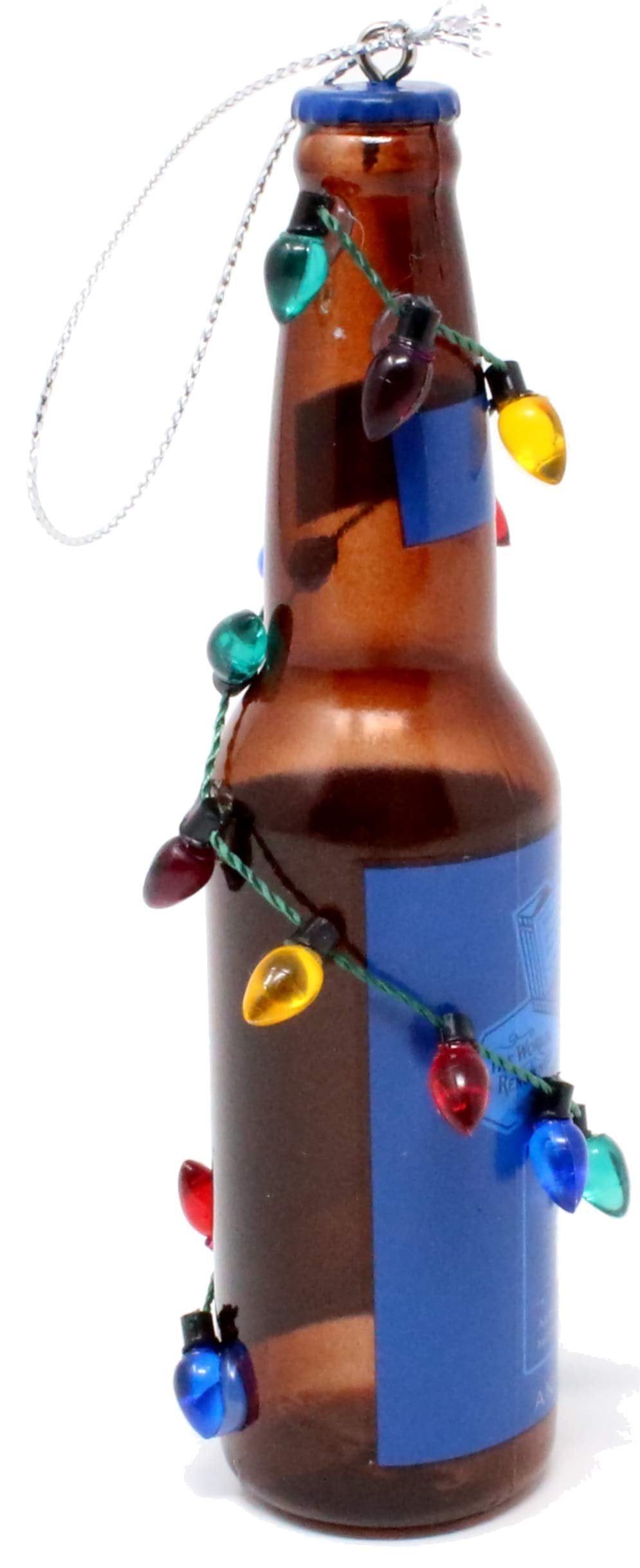 Kurt Adler Budweiser and Bud Light Beer Bottle Ornaments (Bud/Bud Light Two Pack)