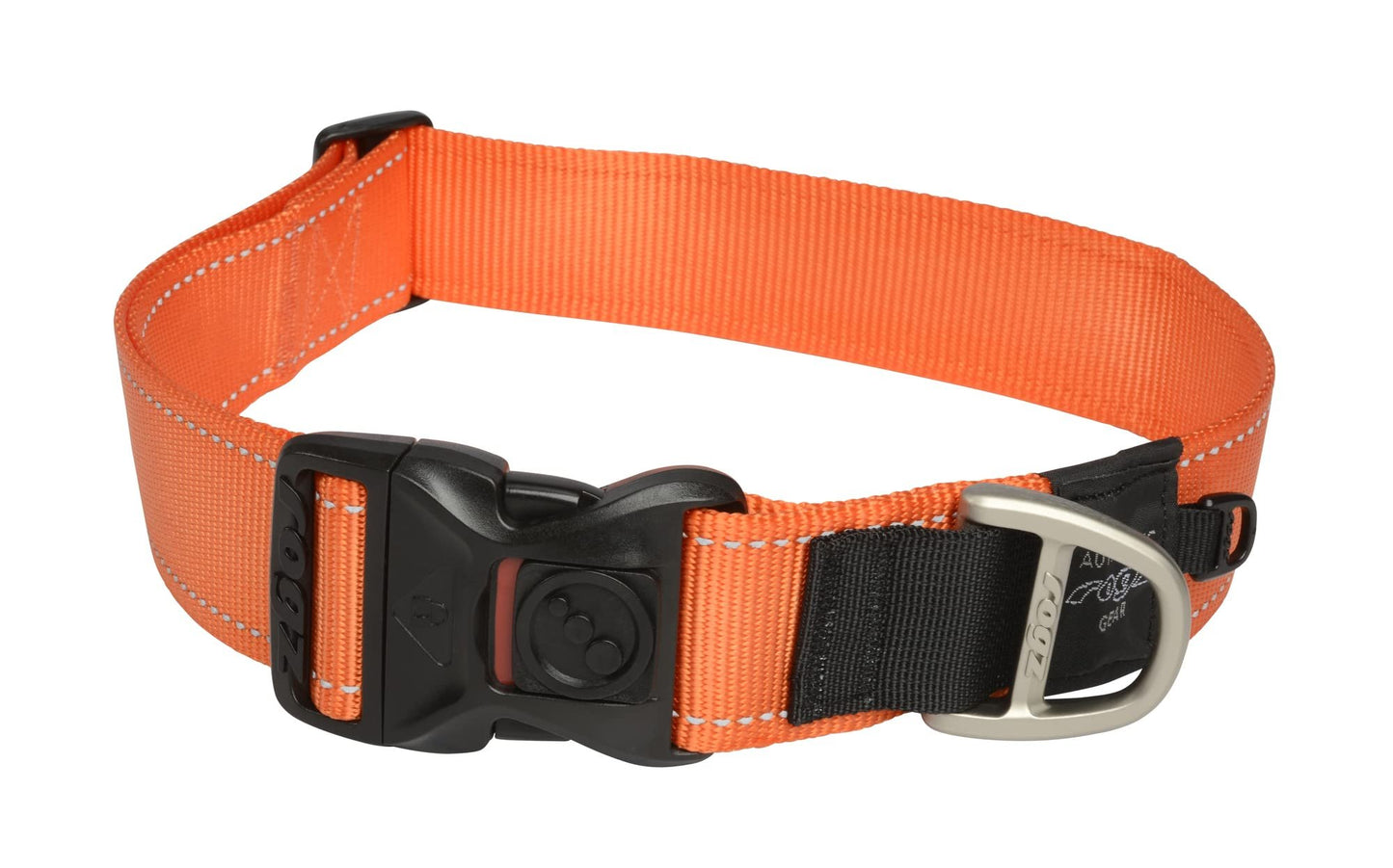 Rogz Utility Large 3/4-Inch Reflective Fanbelt Dog Collar