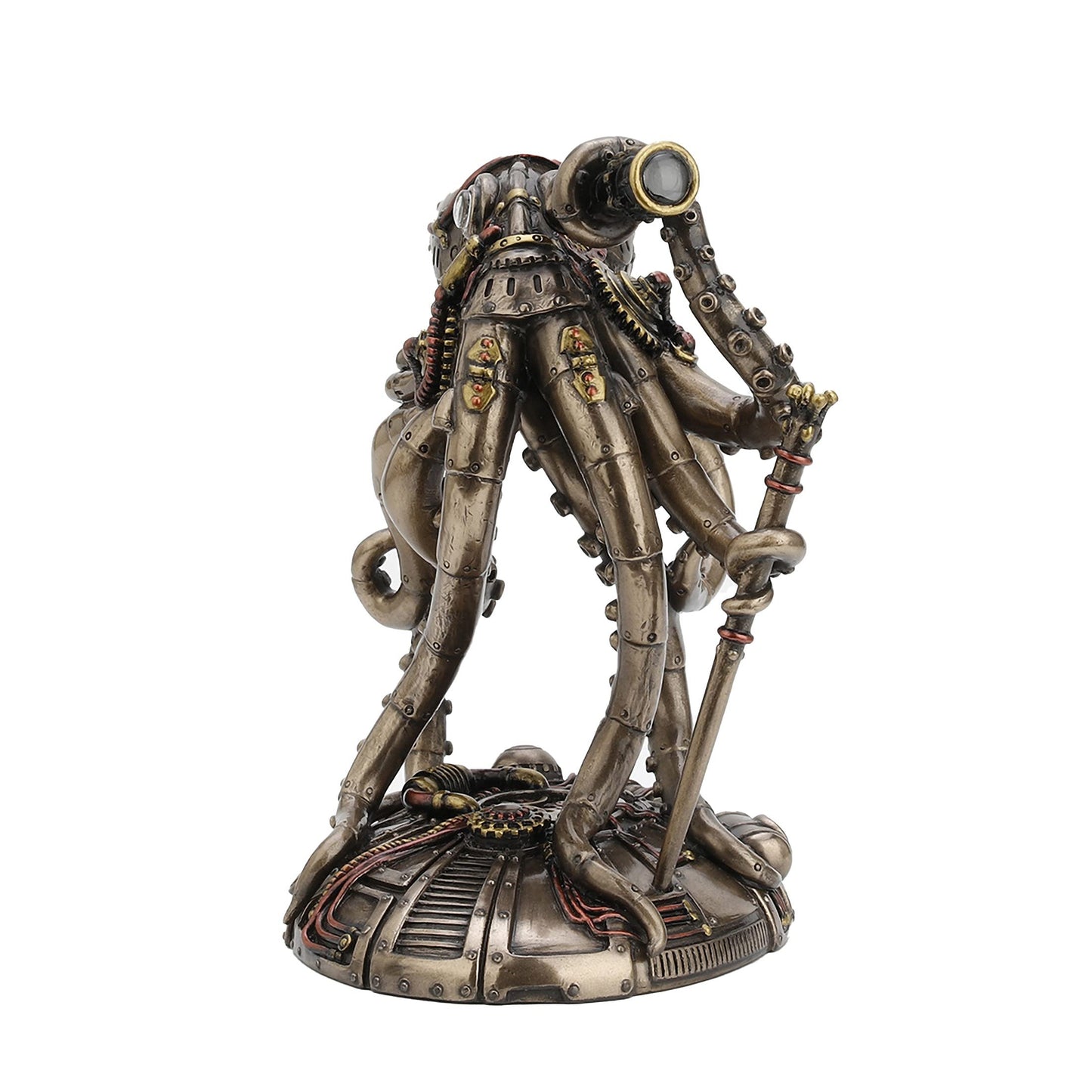 Veronese Design 6 3/4 Inch Tall Steampunk Space Alien Octopus Cold Cast Bronzed Resin Sculpture