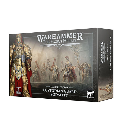 Warhammer The Horus Heresy Legio Custodes Custodian Guard Sodality, 6 Plastic Miniatures with Guardian Spears