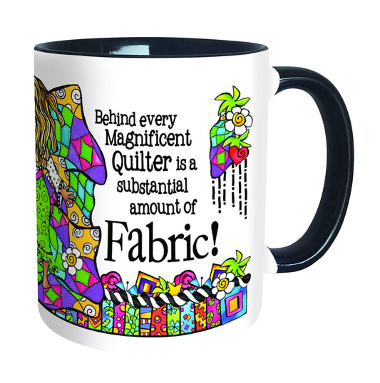 Suzy Toronto Quilt Fabric 11oz Mug Gift