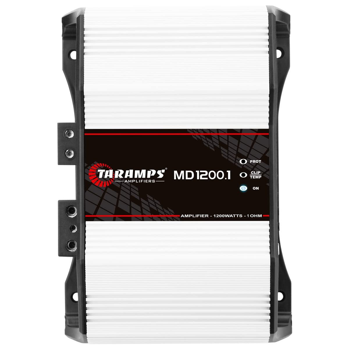 Taramps MD 1200.1 Monoblock Amplifier 4 Ohm 1200 Watts Rms 1 Channel Powerful Full Range Car Audio System, Crossover Bass Boost Gain Rca Input Class D