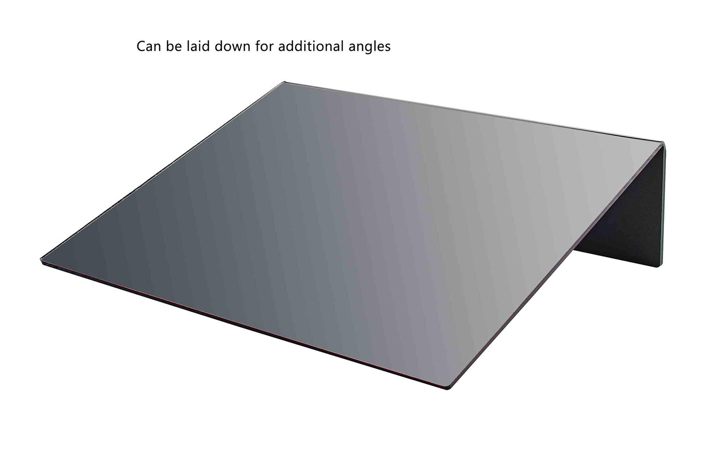 Marketing Holders Freestanding Acrylic Mirror 10" x 8" Slant Back Reflective Portable Lucite Stand for Retail Jewelry Piercing Counters Makeup Vanities and Hair Salons