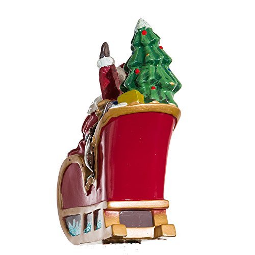 Kurt Adler 10-Light Santa Sleigh and Reindeer Light Set