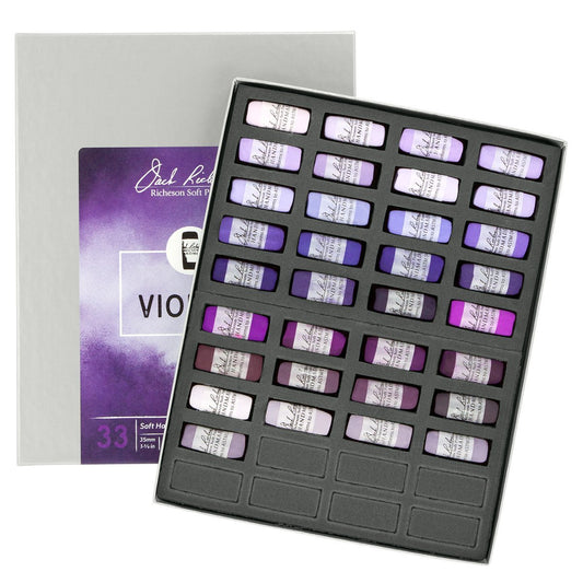 Jack Richeson 422971 Hand Rolled Soft Pastels, Violets