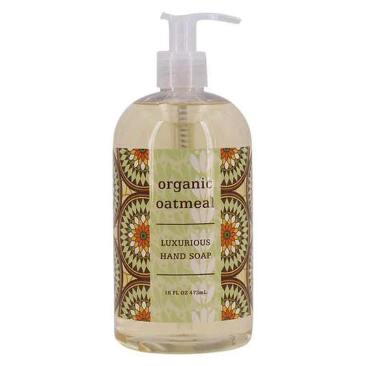 Greenwich Bay ORGANIC OATMEAL Hand Soap - Enriched with Shea Butter, Cocoa Butter, Organic Oatmeal Extract, No PARABENS 16 Oz.