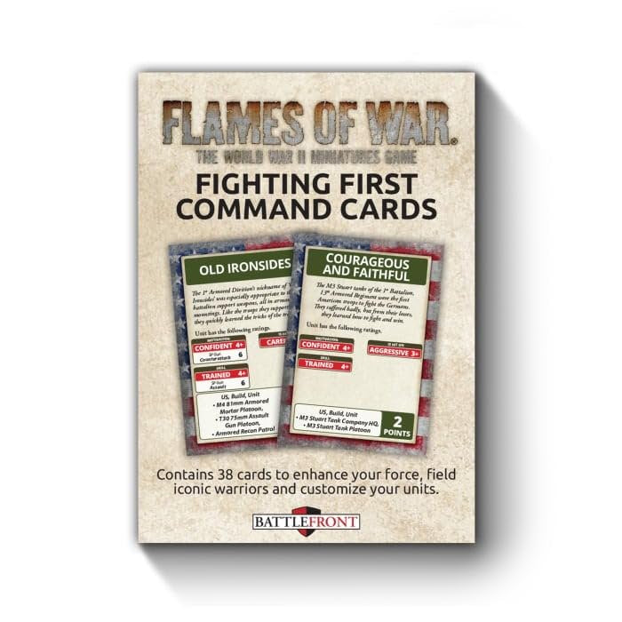 Flames of War - Mid War: United States: Fighting First Command Cards (FW243C)
