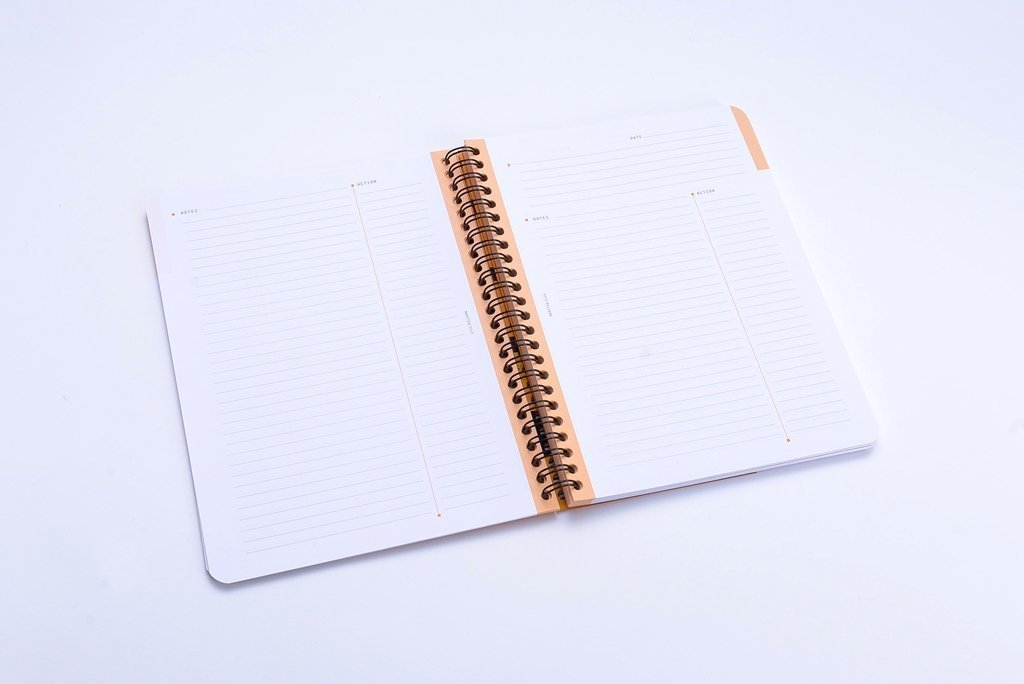 Rhodia Meeting Books 8.85 X 11.69 Inches, Pack of 2, Black and Orange