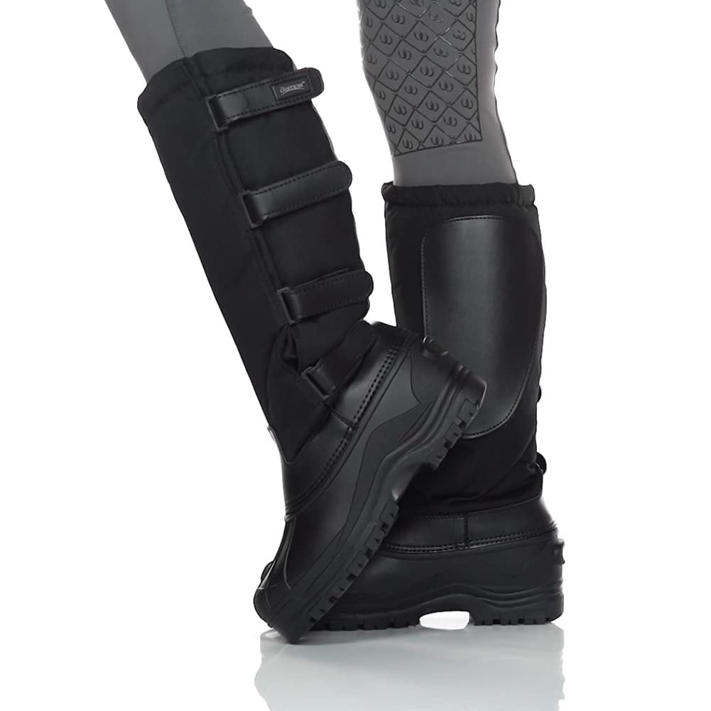 Ovation Women's Blizzard Durable Water-Repellent Fleece-Lined Canvas Equestrian Horse Riding Winter Boots