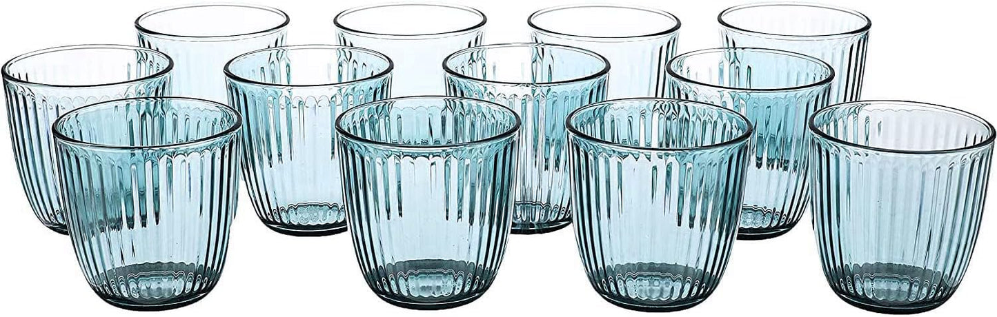 Bormioli Rocco Line Water Glass,Clear, 9.75 oz (Pack of 12)