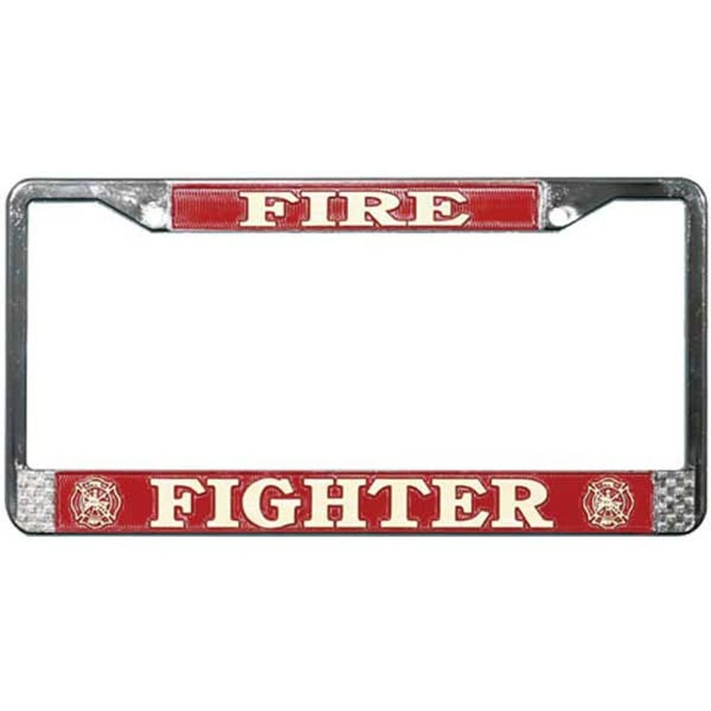Fire Fighter License Plate Frame