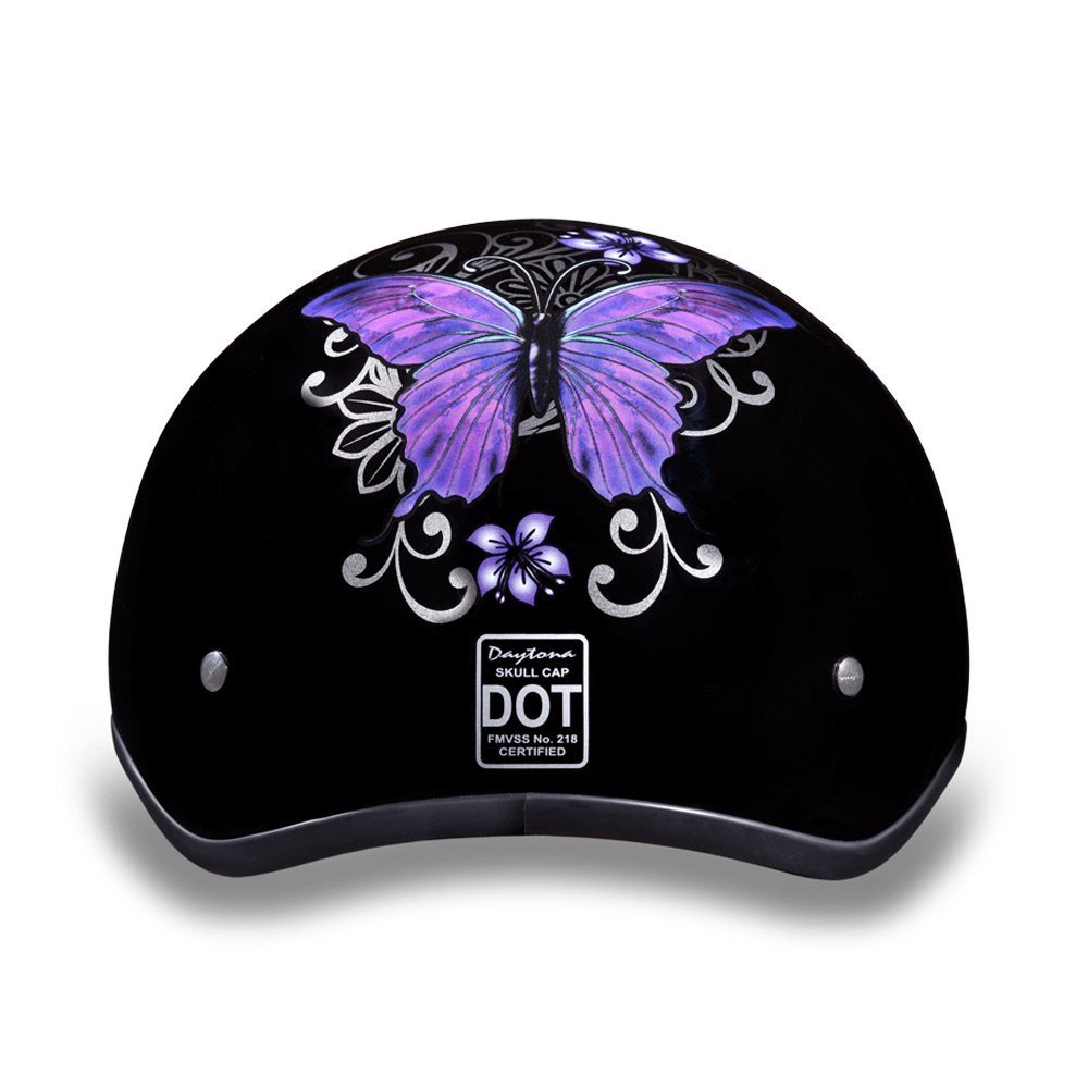 Daytona Helmets Half Skull Cap Motorcycle Helmet – DOT Approved [Graphics]…