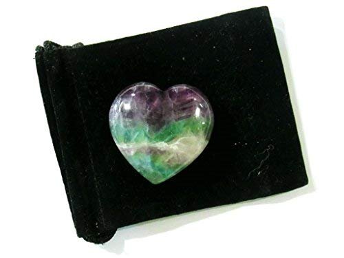 Zentron Crystal Collection: 45 MM Fluorite Puff Heart